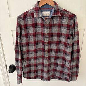 Hudson & Barrow Mountain Flannel Long Sleeve Cotton Shirt. Size Small.